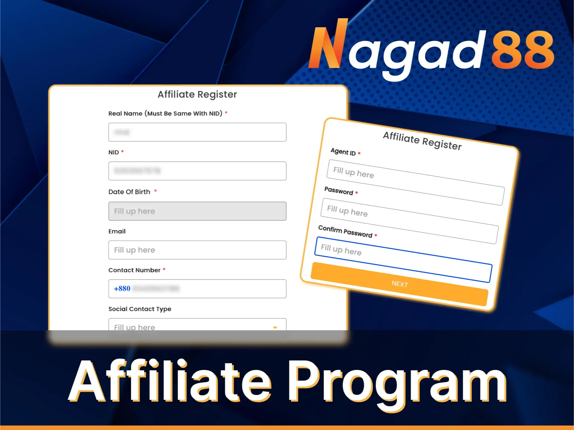 Try the Nagad88 affiliate program and get additional profit from inviting new users.