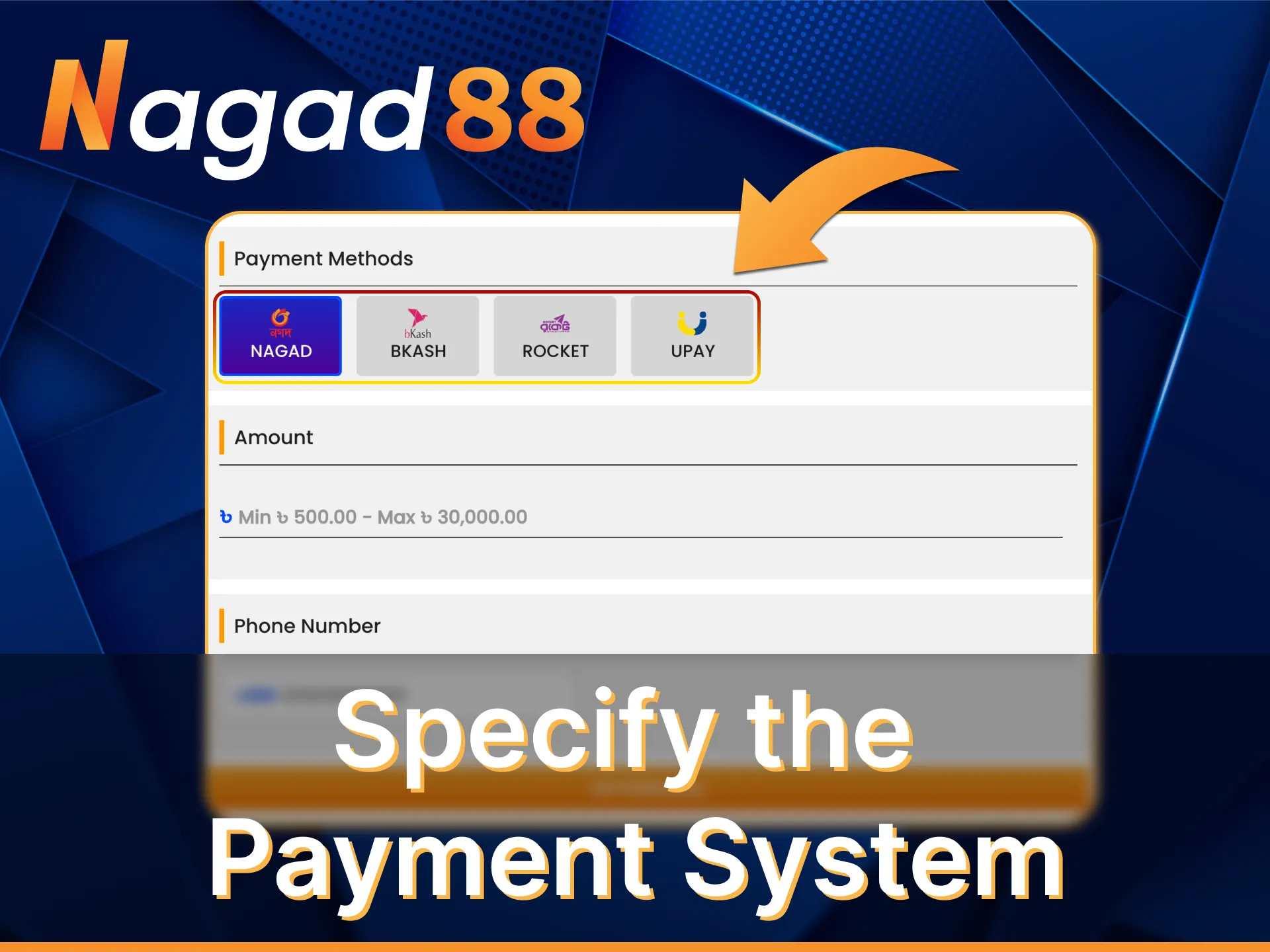 Choose a convenient payment system Nagad88.