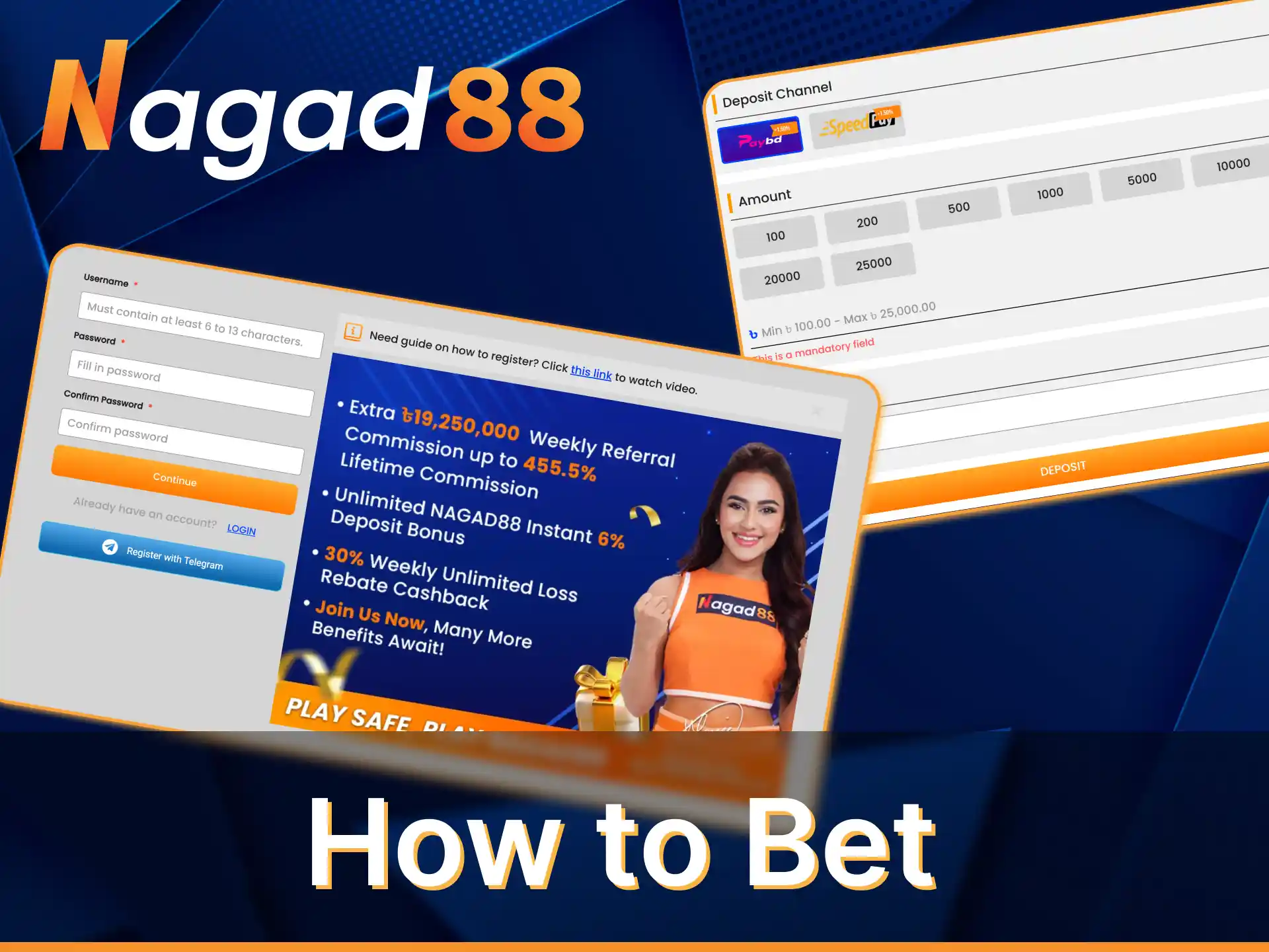 Make your first bet on soccer on Nagad88 site.
